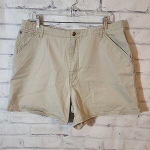 L L. Bean Tan Shorts Sz 16